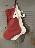 Load image into Gallery viewer, The Sensible Stocking - with wool felt initial
