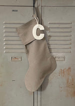 Load image into Gallery viewer, The Sensible Stocking - with wool felt initial
