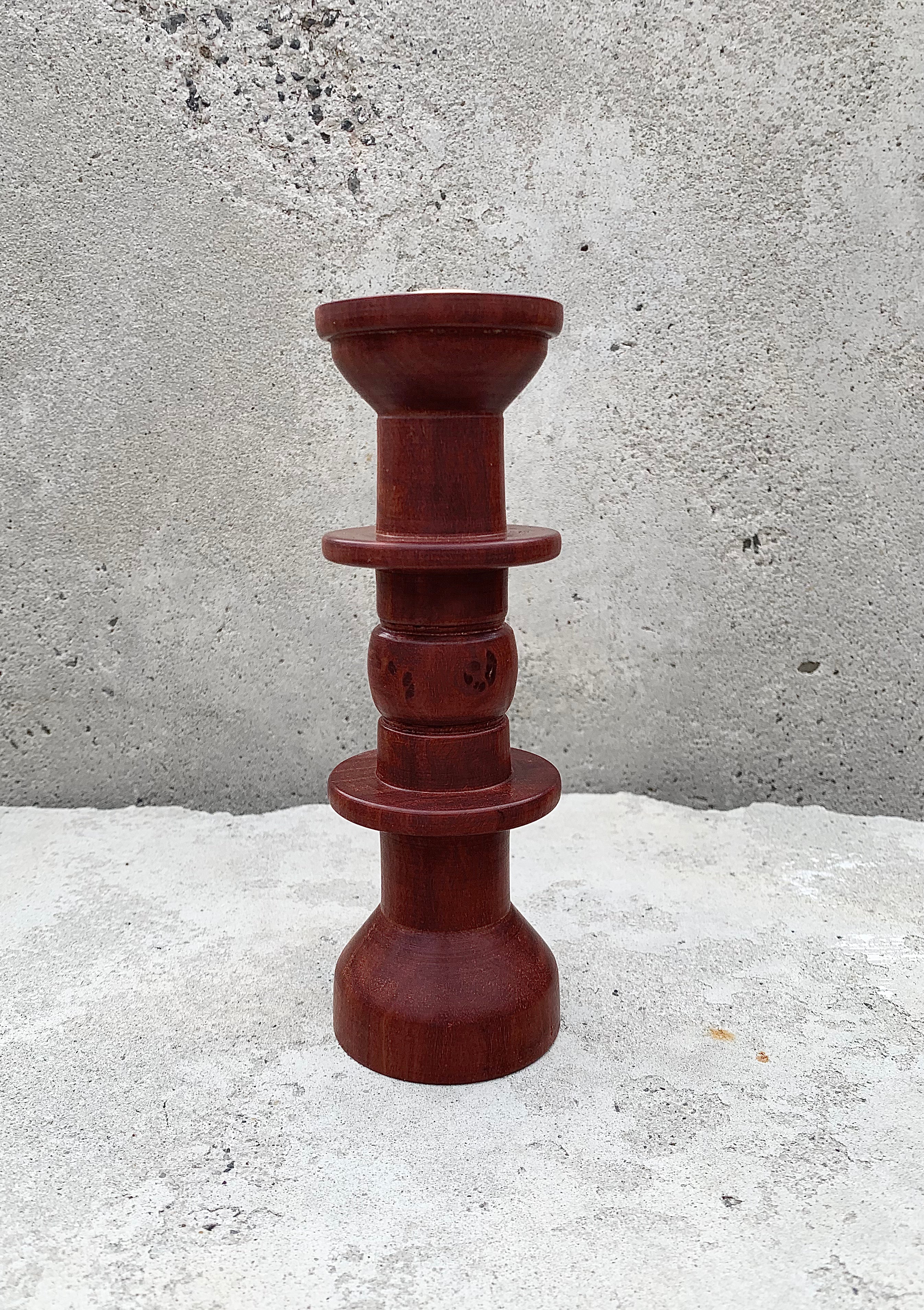New South Wales Red Two Disk Candle Holder